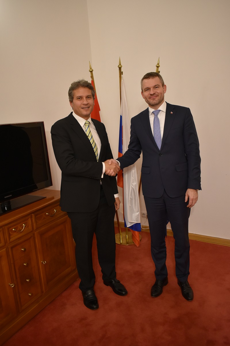 Vicepremiér Pellegrini prijal veľvyslancov Slovinska a Egypta