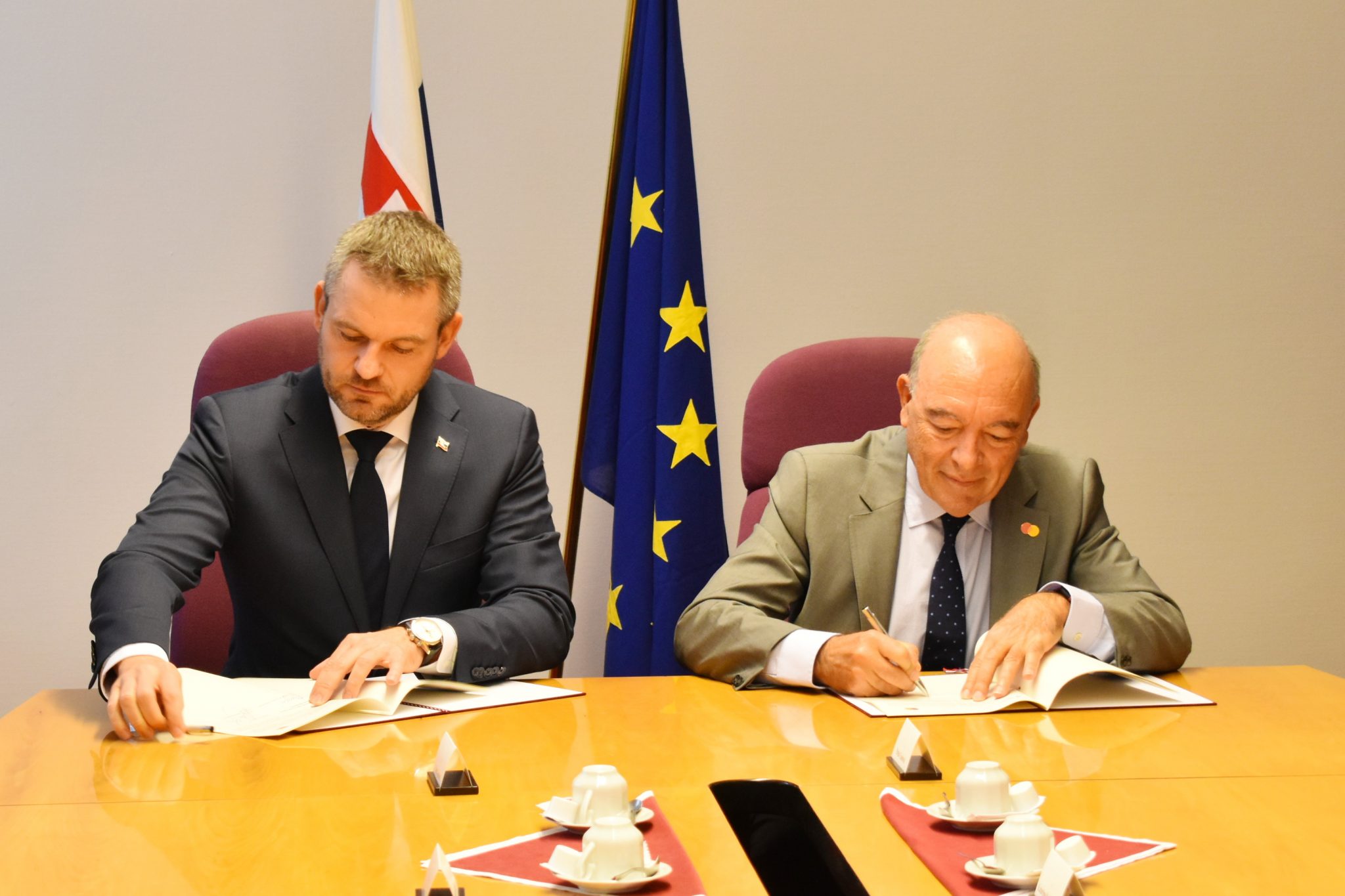 P. Pellegrini podpísal memorandum o spolupráci so spoločnosťou Mastercard