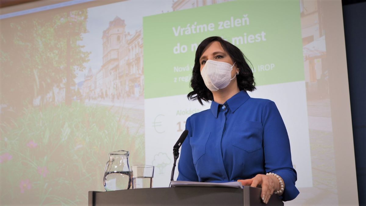 Vicepremiérka Remišová: Na vrátenie zelene do našich miest investujeme 17 miliónov eur